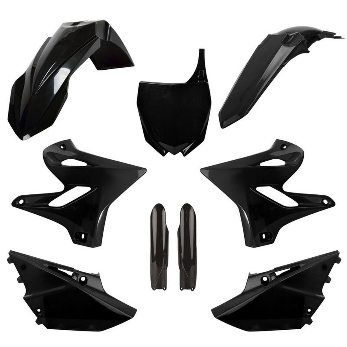Komplet plastików Yamaha YZ 125/250 CZARNY Polisport | 91390