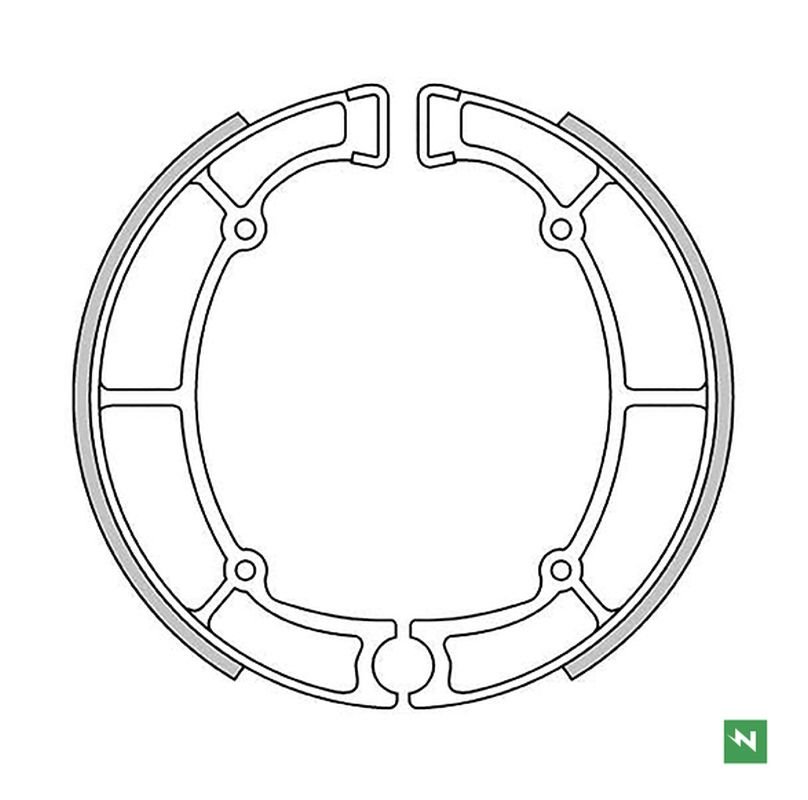 Szczęki hamulcowe tył Kawasaki EN 500, GT 550, VN 700/800/850, Z 450 LTD/650, ZL 600 Eliminator 180x40mm NEWFREN | GF1240