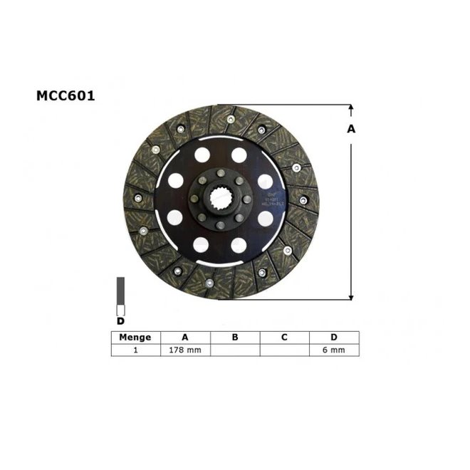 ZF Tarcza sprzęgłowa BMW R 50/60, R 75, R 90, R 100 EBS6603 TRW | MCC601