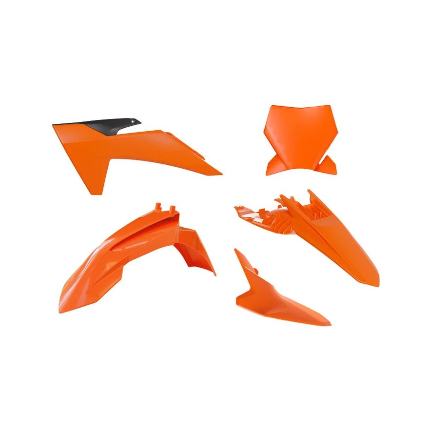 Komplet plastików KTM SX 65 Pomarańczowy/czarny Racetech | KITKTM-AR0-165
