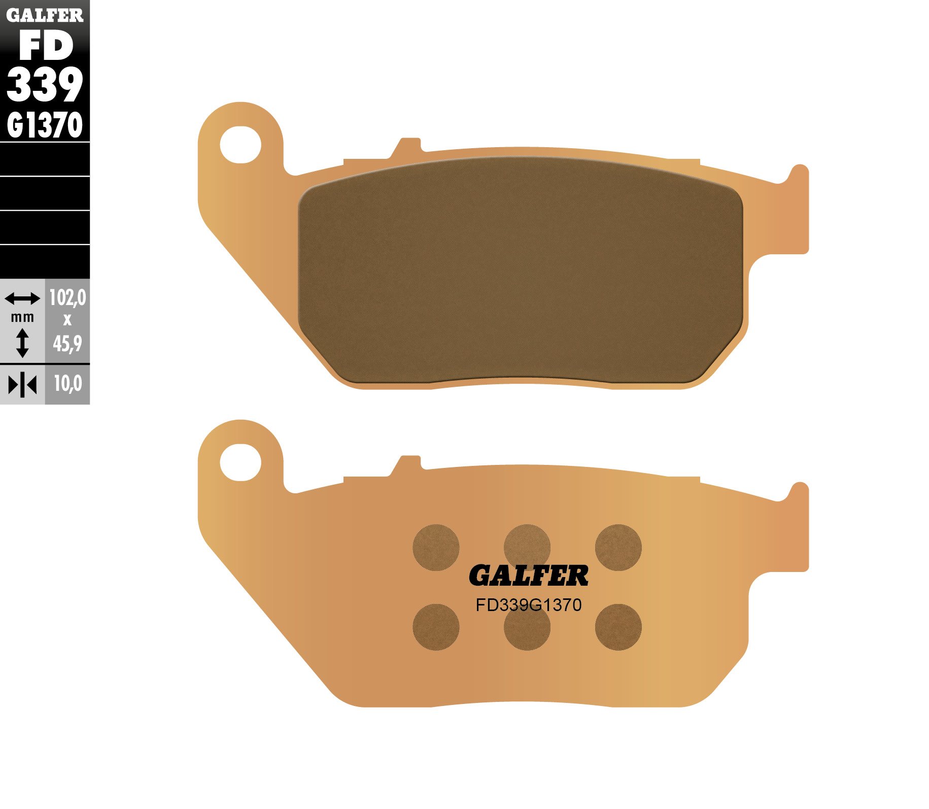 Klocki hamulcowe KH381 SPIEK METALICZNY STREET Harley Galfer | FD339G1370