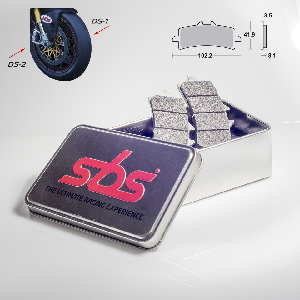 Klocki hamulcowe KH447 Kawasaki / Ducati / MV Augusta / Suzuki Tarcza Prawa Racing Dual Sinter SBS | 841DS-2