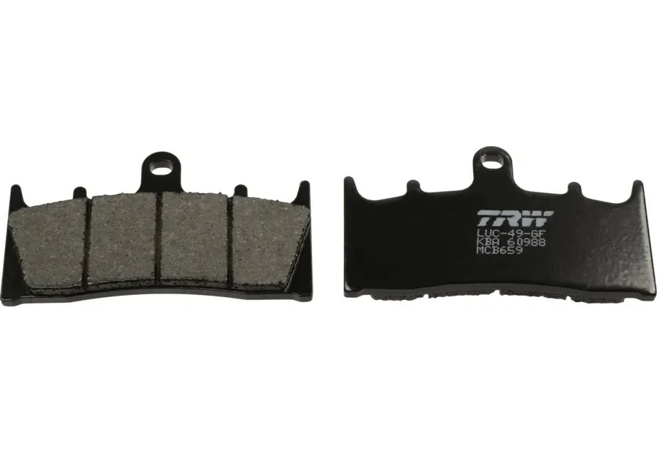 Klocki hamulcowe KH188 ORGANIC Kawasaki ZX9R, ZRX 1100/1200, VN 1500, VN 1600, Suzuki GSF 1200, GSX 1400, VZ 1600 PRZÓD TRW | MCB659