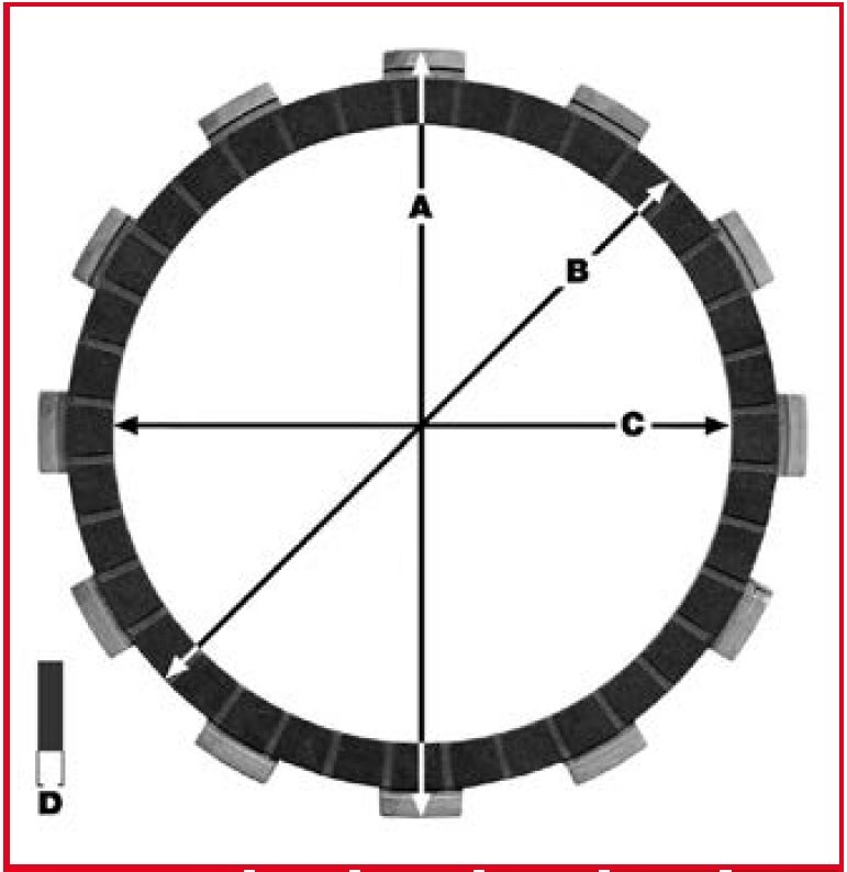ZF Tarcze sprzęgłowe Suzuki GS 1000 G, GS 1100 G, GSX 1100, VL 1500 TRW | MCC323-9
