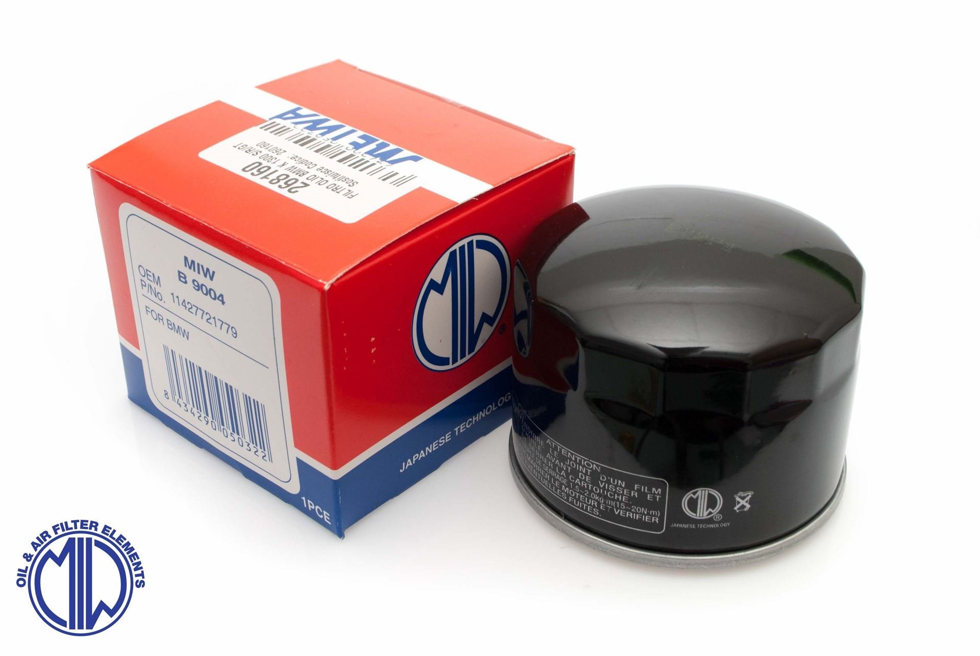 Filtr oleju BMW K1200/1300, S1000RR, F650/700/800 GS (HF160) MIW | B9004