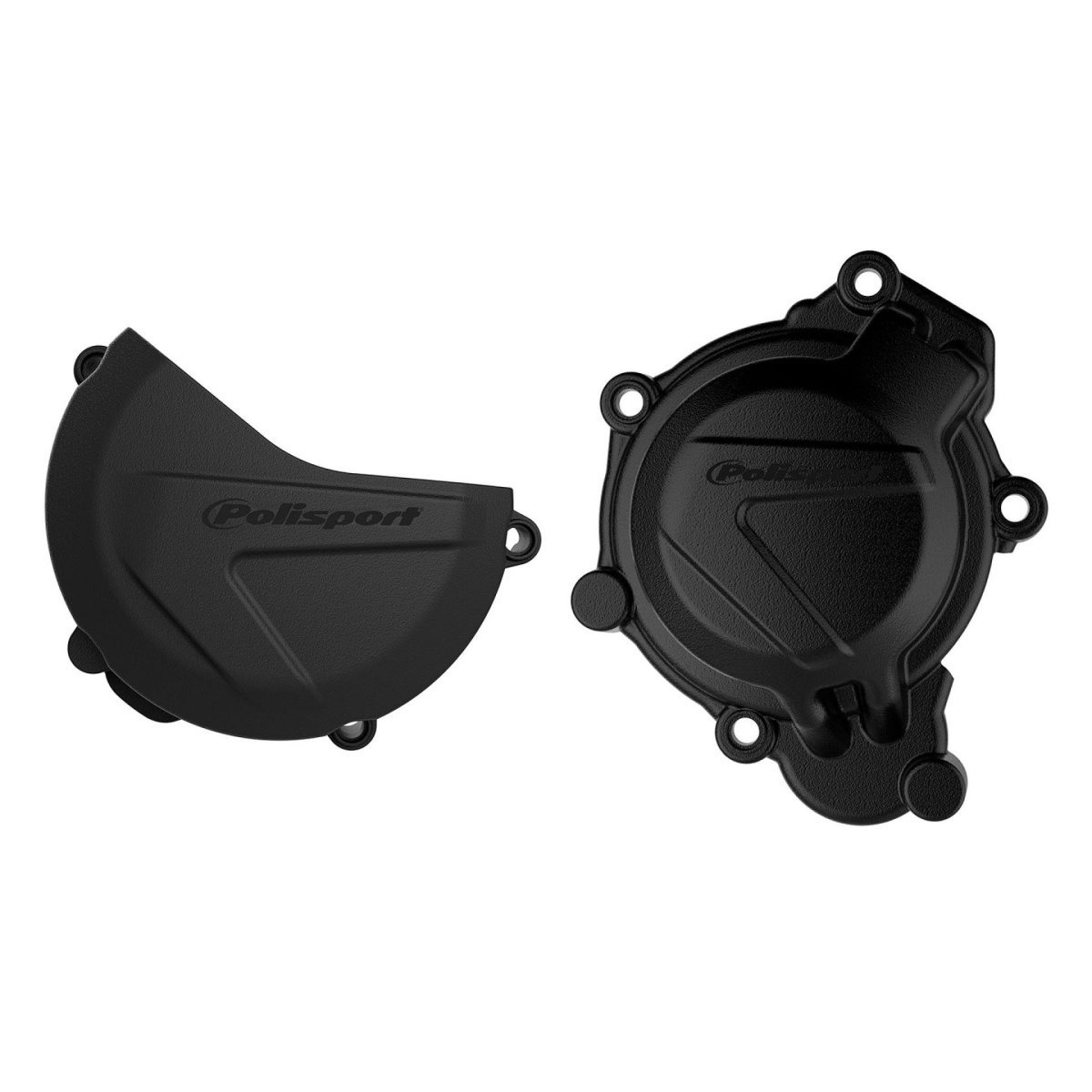 Zestaw osłon pokrywy alternatora i sprzęgła KTM SX/XC 125/150, Husqvarna TC 125 Czarny Polisport | 90963