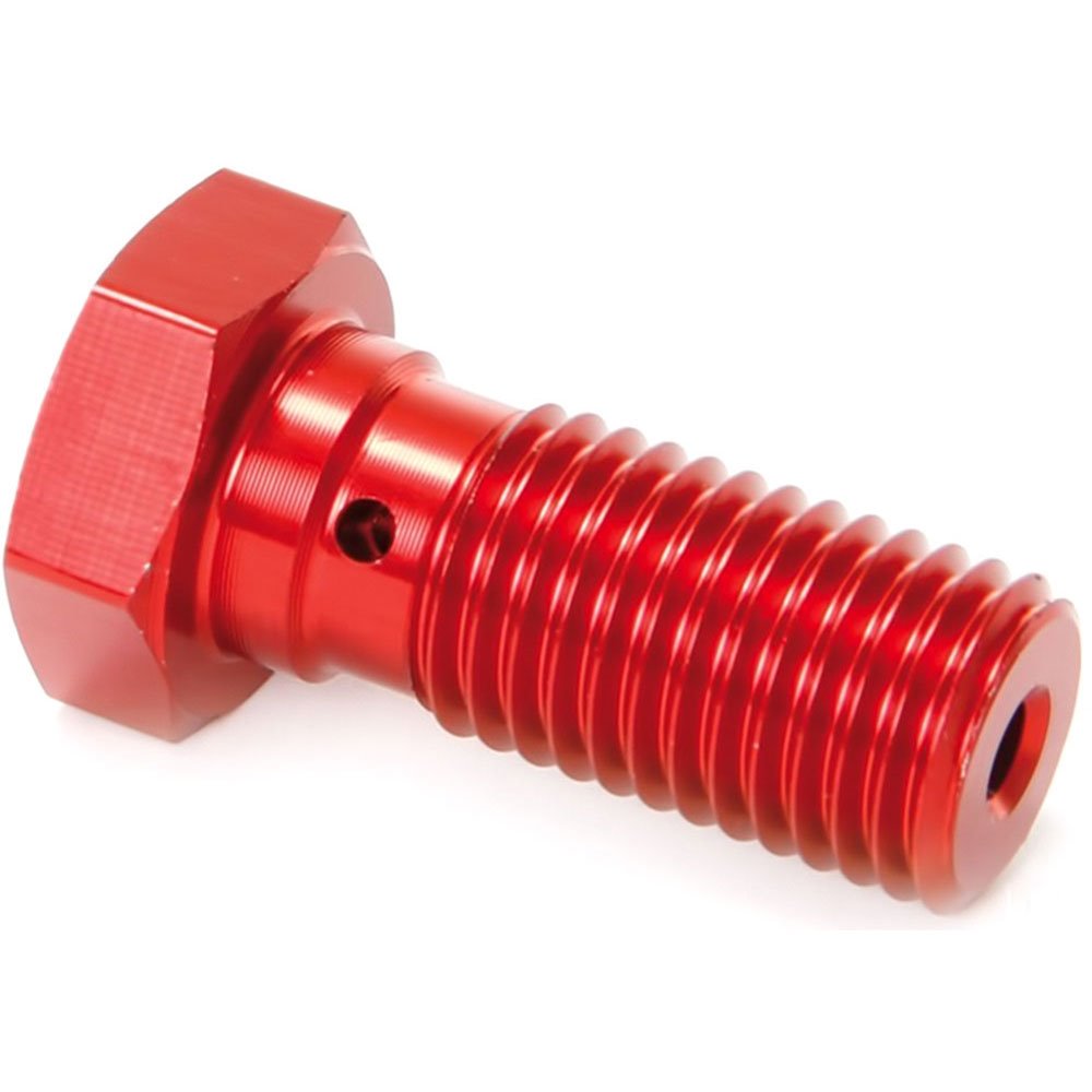 ZF Śruba hydrauliczna do przewodów hamulcowych M10x1,25 kolor czerwony TRW | MCH901R