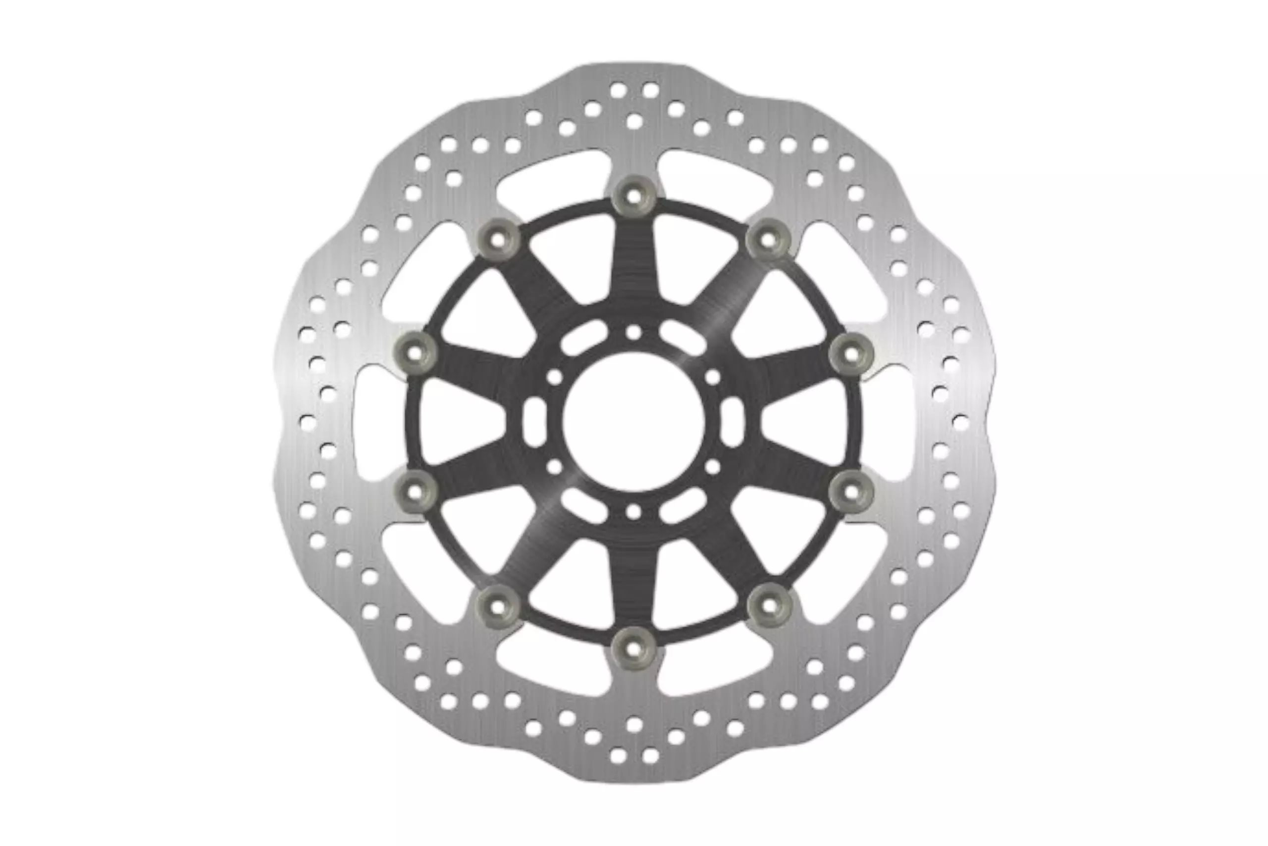 Tarcza hamulcowa przód Aprilia Caponord 1200; Yamaha FZR 1000, XJR 1200/1300 (320x64x5mm) (6x8,5mm) Wave pływająca (Środek aluminiowy) | NG1060XG