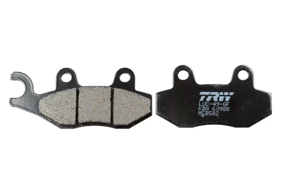 Klocki hamulcowe KH135, KH214 ORGANIC Aprilia SX 125, Honda NSR 150, Kawasaki KLX 125, KDX 250, KLX 250, KLF 300, H2 1000, Yamaha WR 125, TT 350, XTZ 750 PRZÓD/TYŁ TRW | MCB582