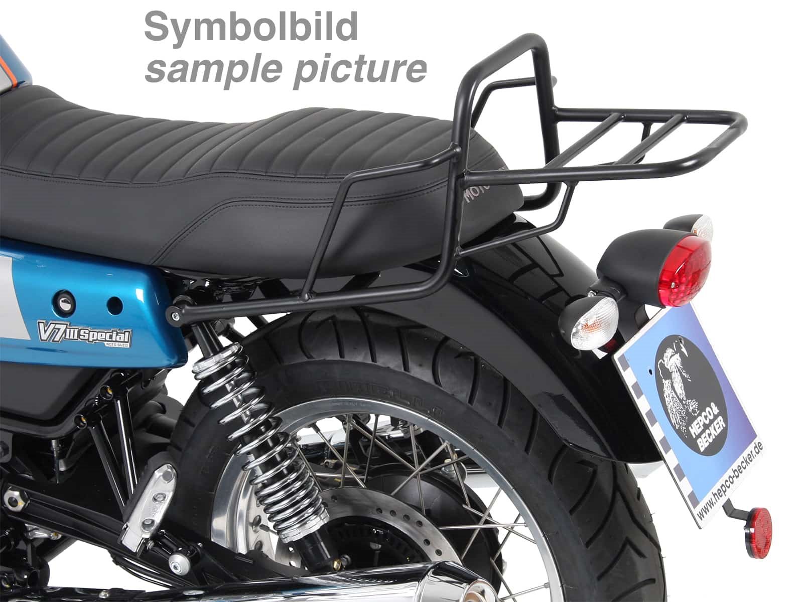 Stelaż pod kufer centralny Moto Guzzi V 7 III Carbon / Milano / Rough 2018-2020 Hepco Becker | 654553 01 02