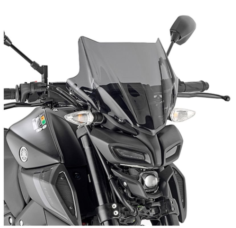 Szyba akcesoryjna Yamaha MT 125, Honda CB 750 Hornet 28x36,5cm przyciemniana bez mocowania Kappa | 2166AK
