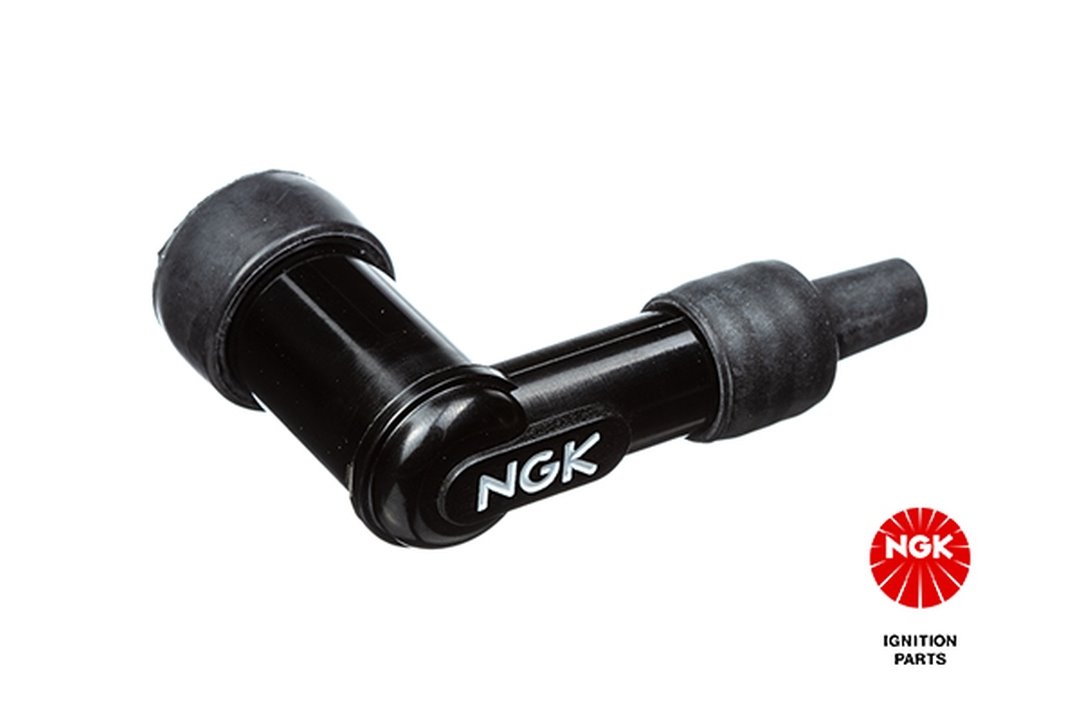 Fajka na świece kątowa (90) czarna NGK | LB10F