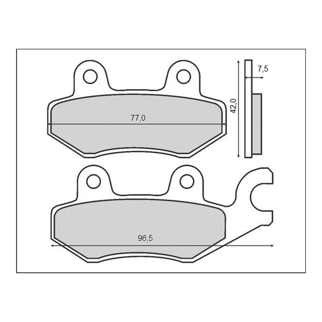 Klocki hamulcowe KH165/KH215 (ORGANIC) Brenta | BR3064