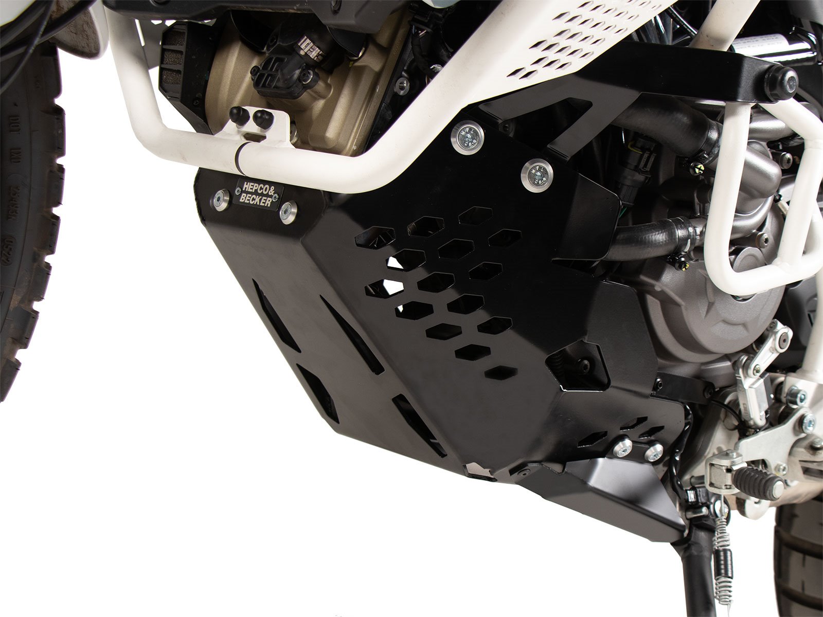 Czarne gmole silnika Ducati Desert X 2022-2026 Hepco Becker | 8107638 00 01