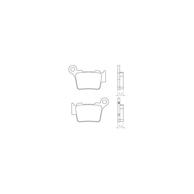 Klocki hamulcowe KH368 (ORGANIC) Brenta | BR3056