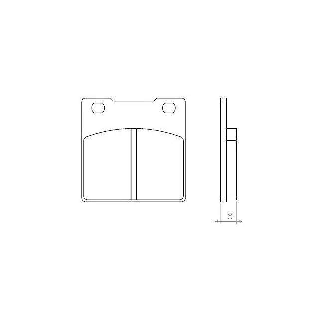 Klocki hamulcowe KH063 (ORGANIC) Suzuki GS/GSX/GSF/GSXR/RF / SV- TYŁ Brenta | BR3052