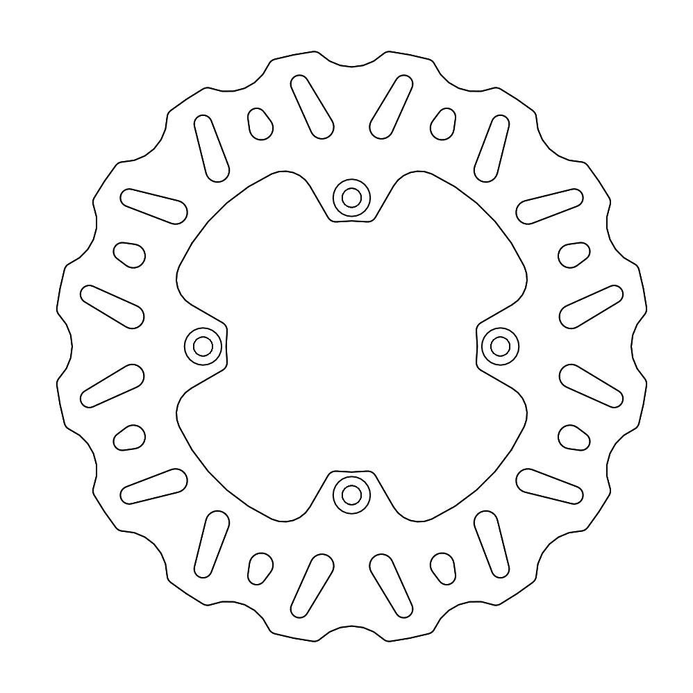Tarcza hamulcowa tył SUZUKI RM 85 05-17 WAVE ProX | 37.BD23105