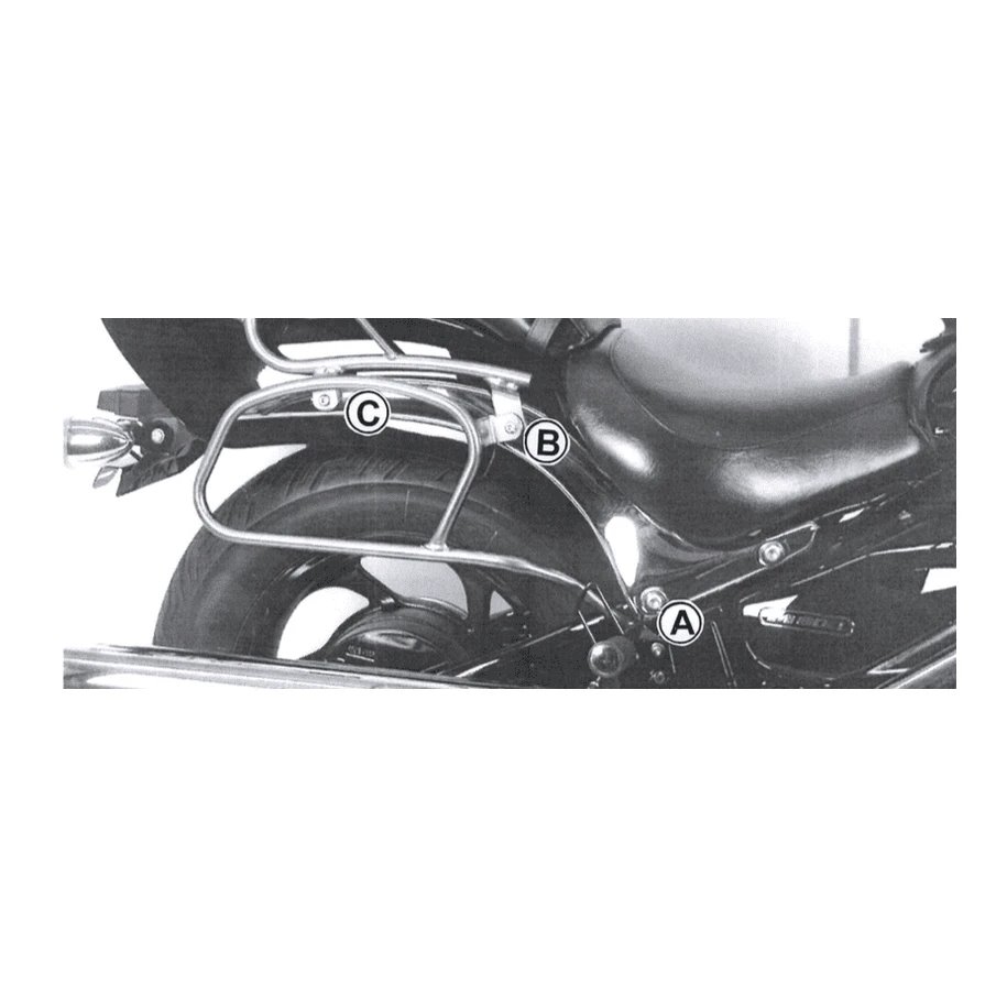 Stelaż na torby skórzane Suzuki M 800 Intruder 2005-2009 Hepco Becker | 6253506 00 02