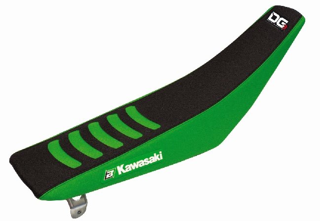BLACKBIRD POKROWIEC / POSZYCIE NA SIEDZENIE KAWASAKI KXF 250 2009-2012, KXF 450 2009-2011 DOUBLE GRIP 3 KOLOR CZARNY ZIELONY