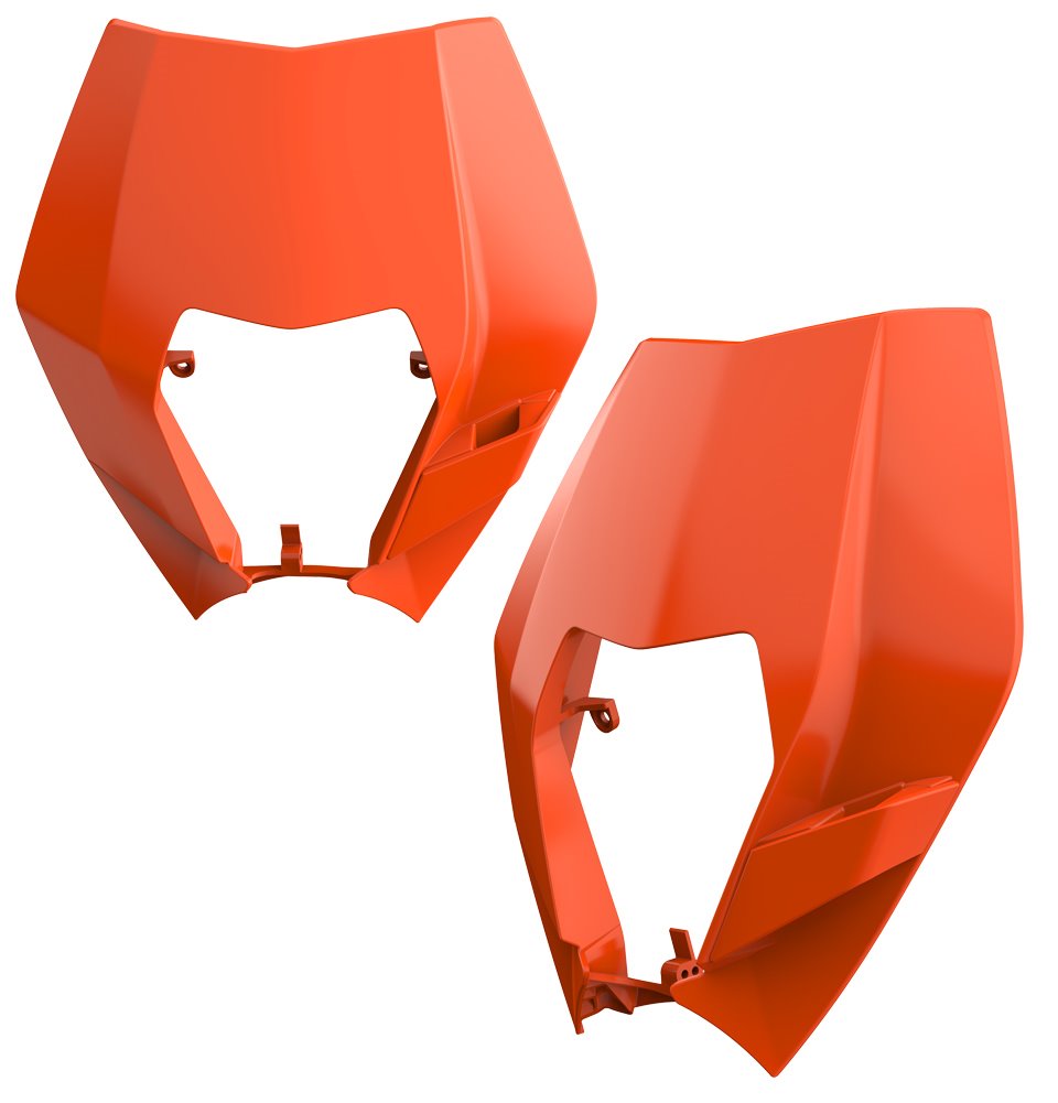 Osłona lampy przód KTM EXC/EXC-F/XC-W/XCF-W Pomarańczowy Polisport | 8666700001