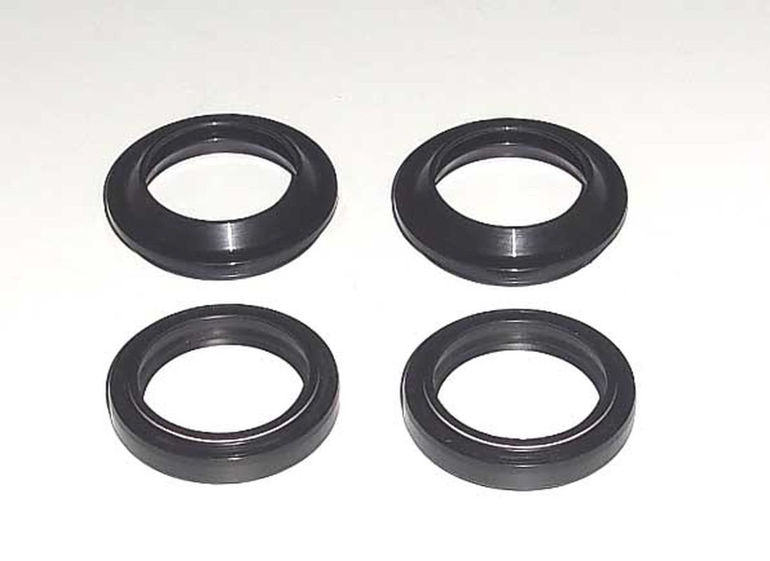 Uszczelniacze przedniego zawieszenia olejowe i pyłowe komplet Kawasaki GPZ600/750/1100, Suzuki GS500E/F, VL125/249 37x49x8/10 | FSD-007R
