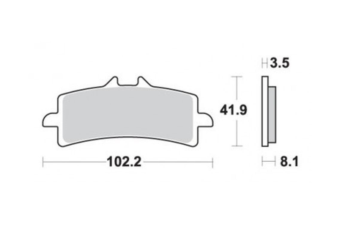 Klocki hamulcowe KH447 Brenta | BR4156