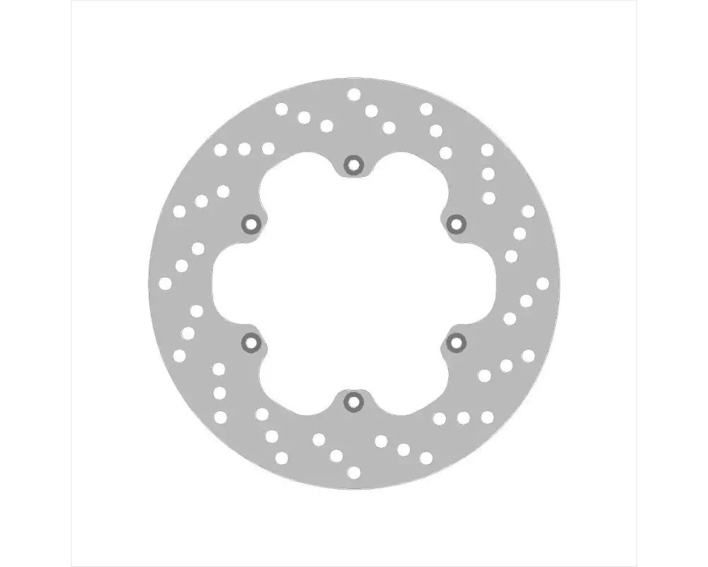 Tarcza hamulcowa tył Aprilia AF1 125 (240X124X5MM) (6X6,25MM) | NG2163