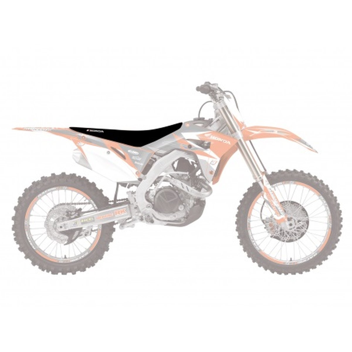 Siedzenie kompletne Honda CRF 250R/450R/450X MOON Honda Standard Blackbird | E9101S/01