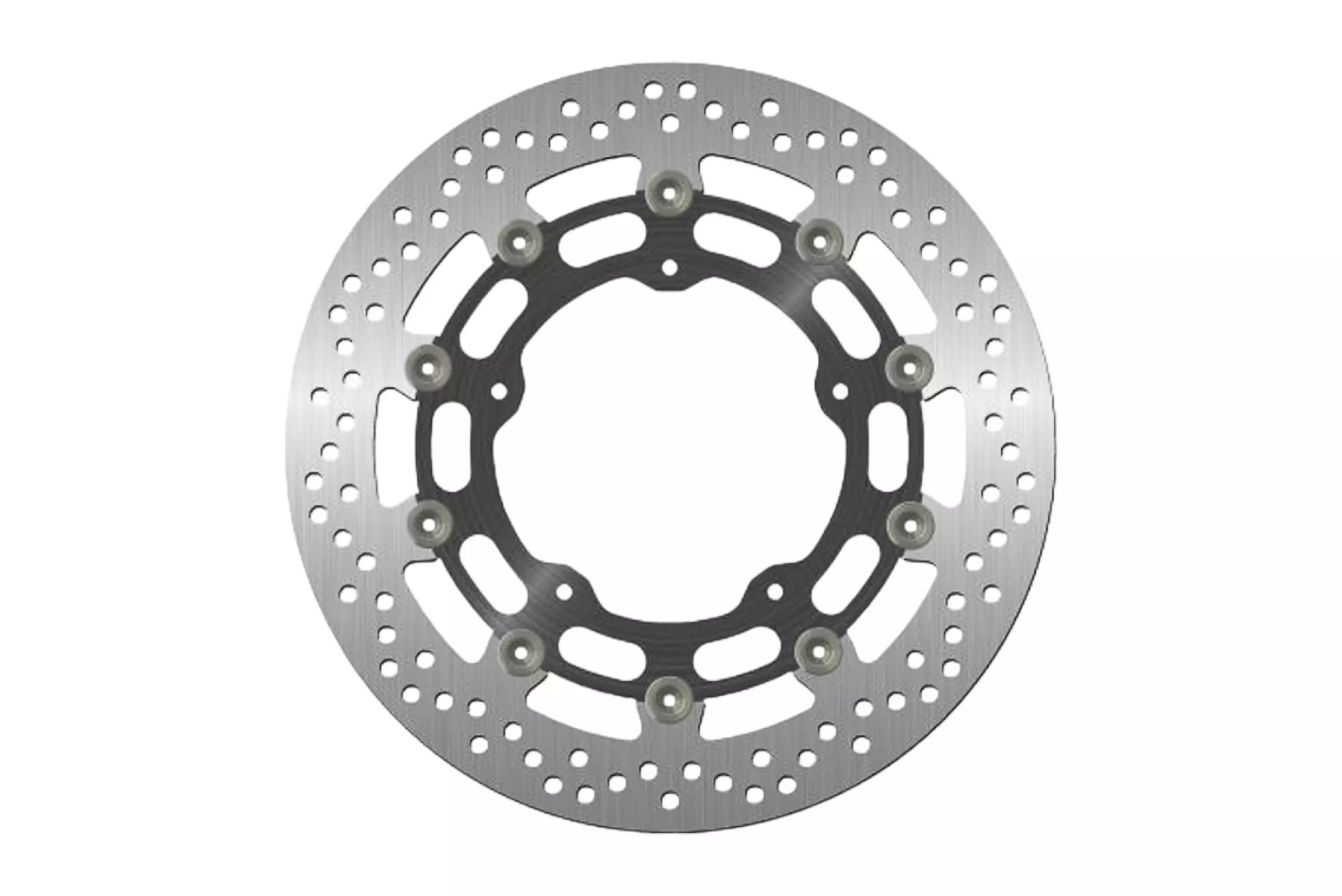 Tarcza hamulcowa przód Yamaha YZF R1, FZ1, R6, V-MAX, MT-10 (320x132x5mm) (5x8,5mm) pływająca (Środek aluminiowy) | NG1058G