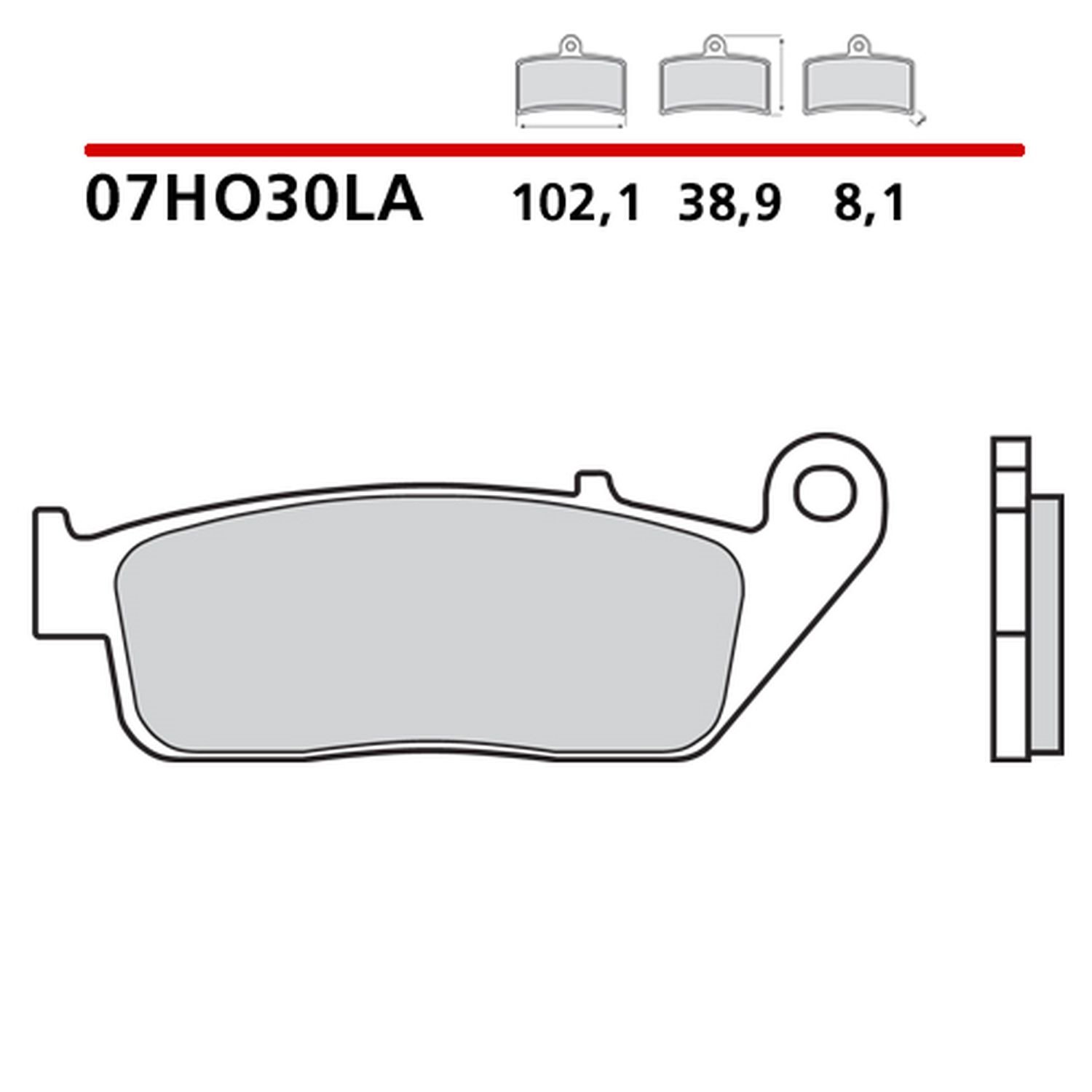 Klocki hamulcowe KH226/KH142 Road Sinter LA ECE R90 Brembo | 07HO30LA