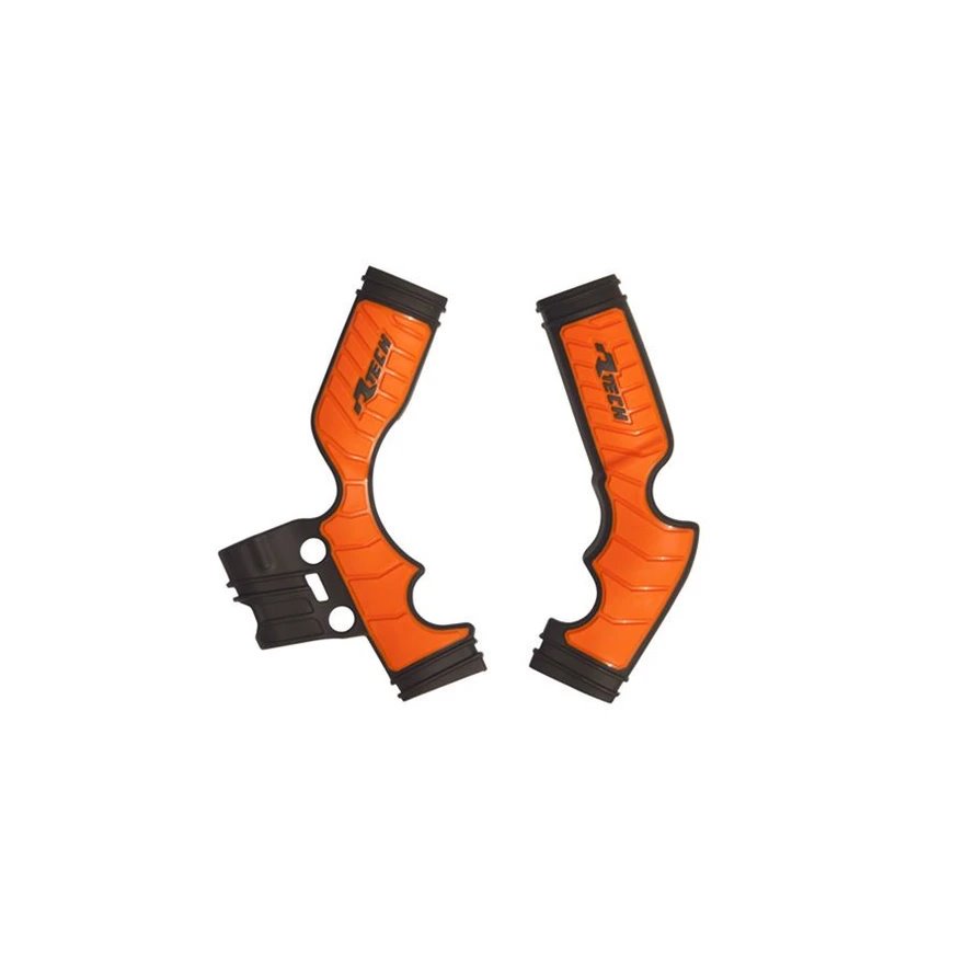 Osłony ramy BI-MATERIAL SUPER GRIP KTM SX 65 Pomarańczowy/Czarny RACETECH | PRTKTMNRAR4