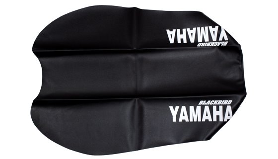 Pokrowiec / poszycie na siedzenie Yamaha XT 600 TRADITIONAL LOGO Yamaha kolor czarny Blackbird | E1202/02