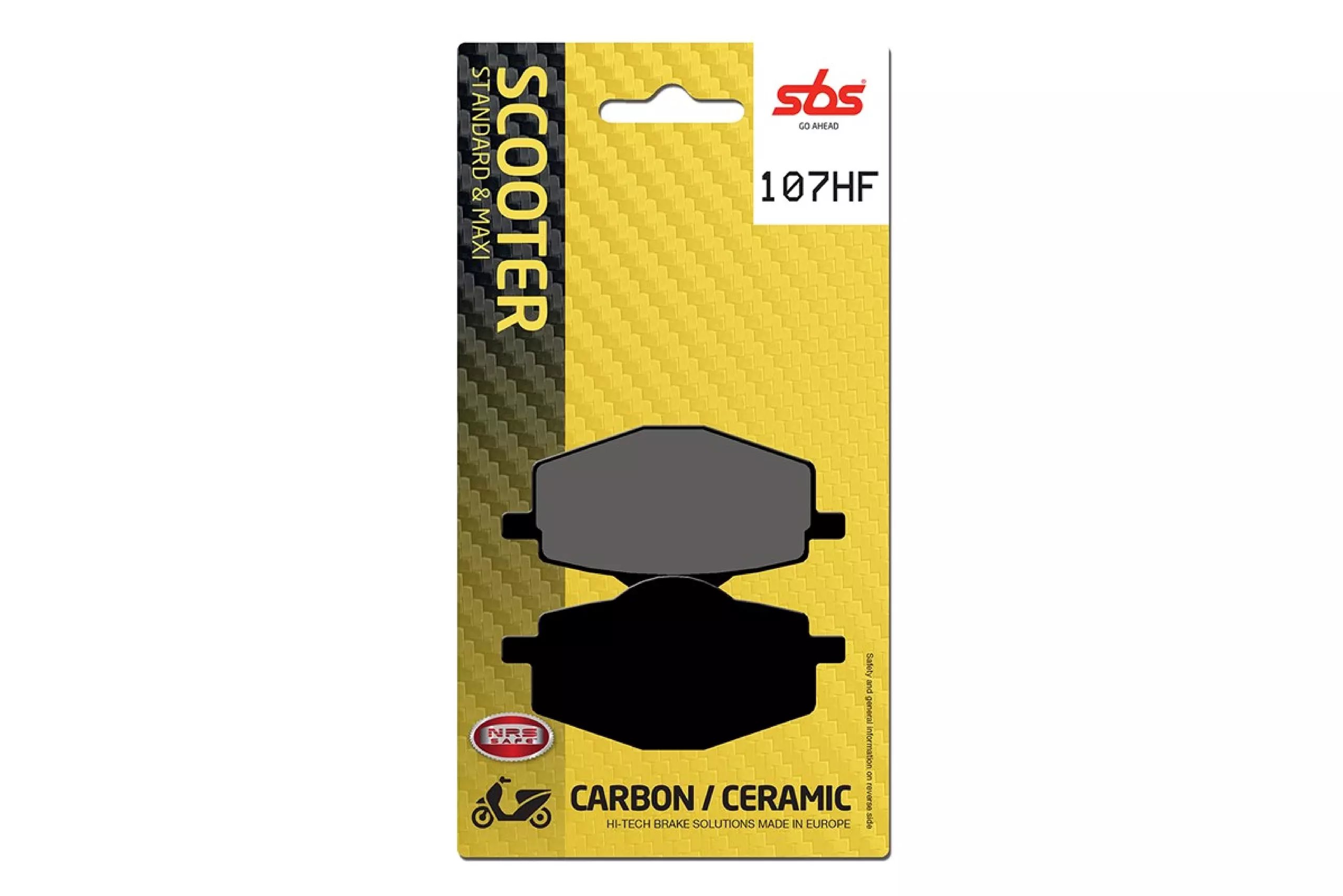 Klocki hamulcowe STREET CERAMIC Yamaha CRYPTON 105, CYGNUS 50, DT 50R, DT 125R, TDR/TZR 50, XC 125F, XC 125 CYGNUS Kolor Czarny | 107HF