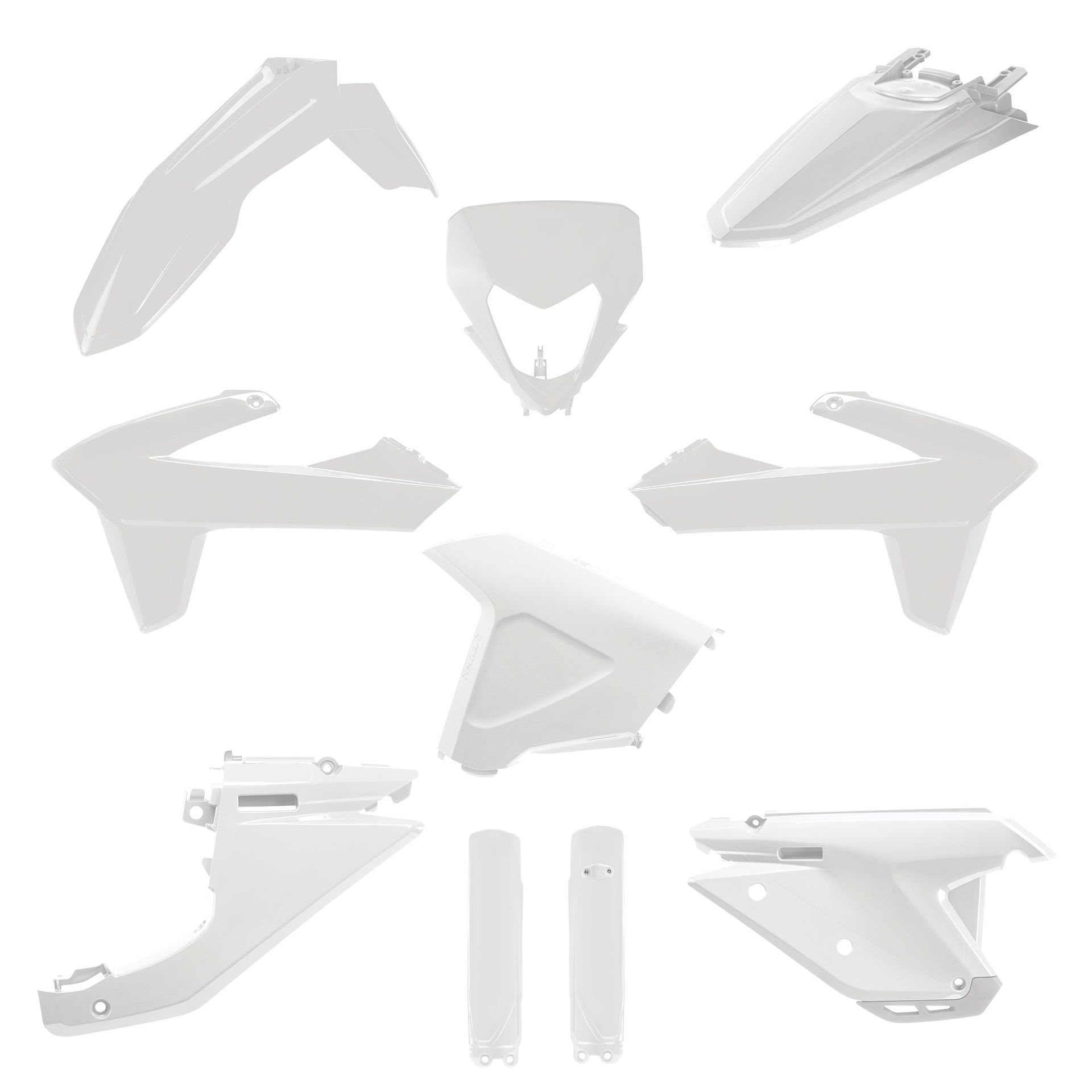 Komplet plastików FULL KIT Sherco SE/SEF Biały Polisport | 91623