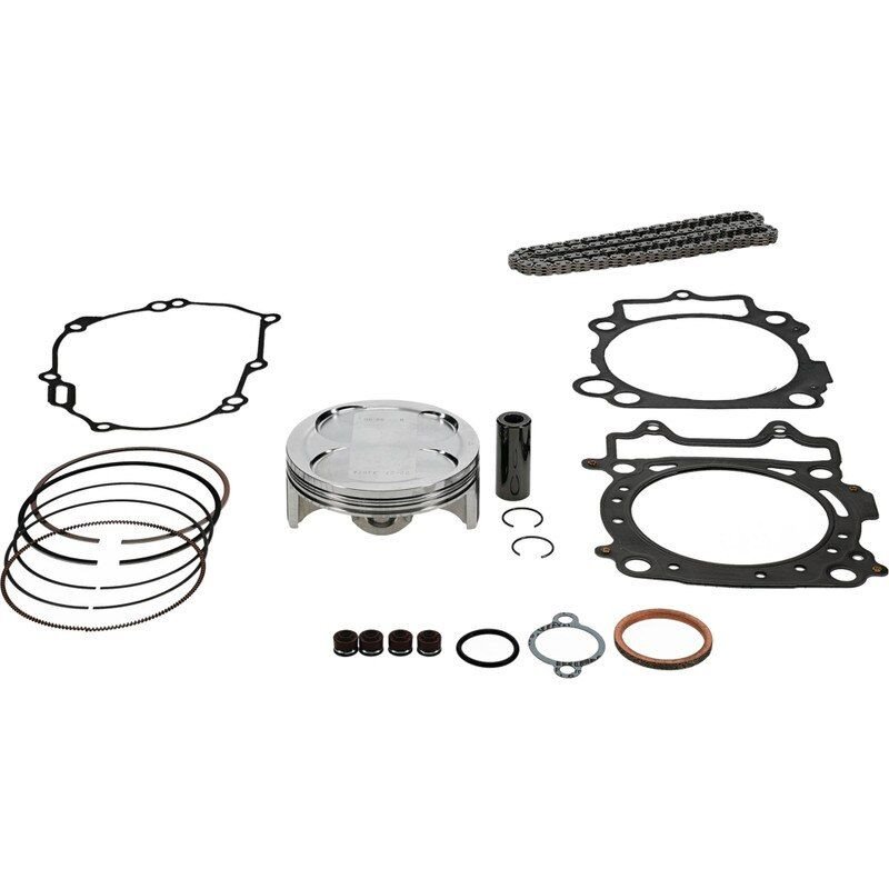 Zestaw naprawczy góry silnika Yamaha WR 450 F/WRF450, YZ 450 F/YZF450, Fantic Motor XEF/XXF 450 (STD. +0.01MM = 96.96MM) (12.8:1) (Tłok, uszczelki TOP-END, łańcuszek rozrządu) VERTEX | VTKTC24448B