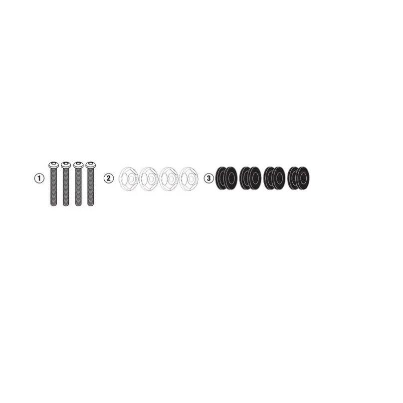 Mocowanie szyby 2153DTK Yamaha N-MAX 125/155 Kappa | D2153KITK
