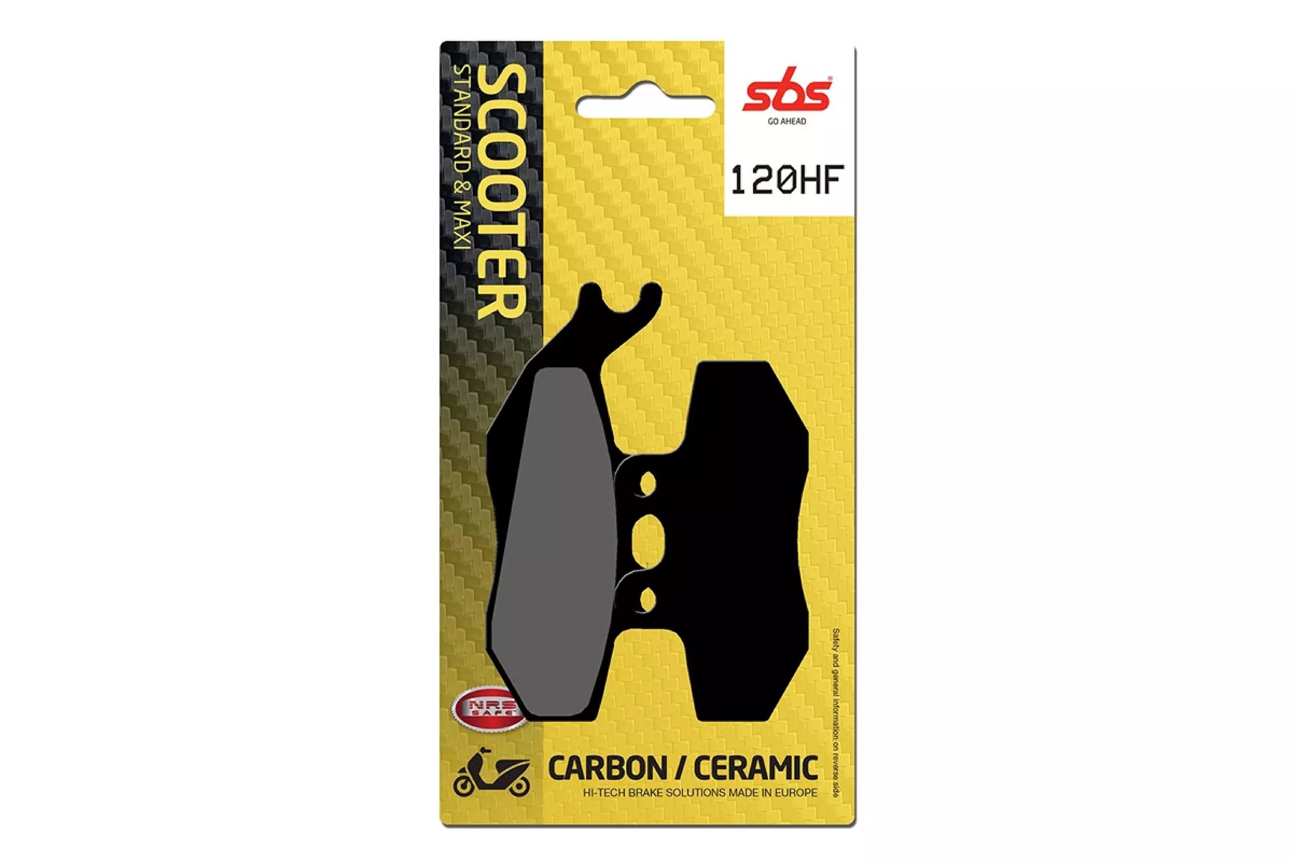 Klocki hamulcowe STREET CERAMIC Yamaha DT50, Piaggio VESPA 125, Aprilia RX 90 Kolor Czarny | 120HF