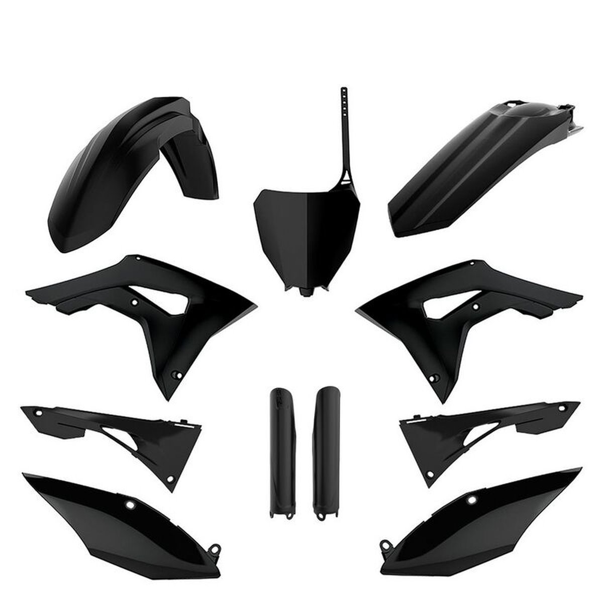 Komplet plastików Honda CRF 250R, CRF 450R czarny Polisport | 91536