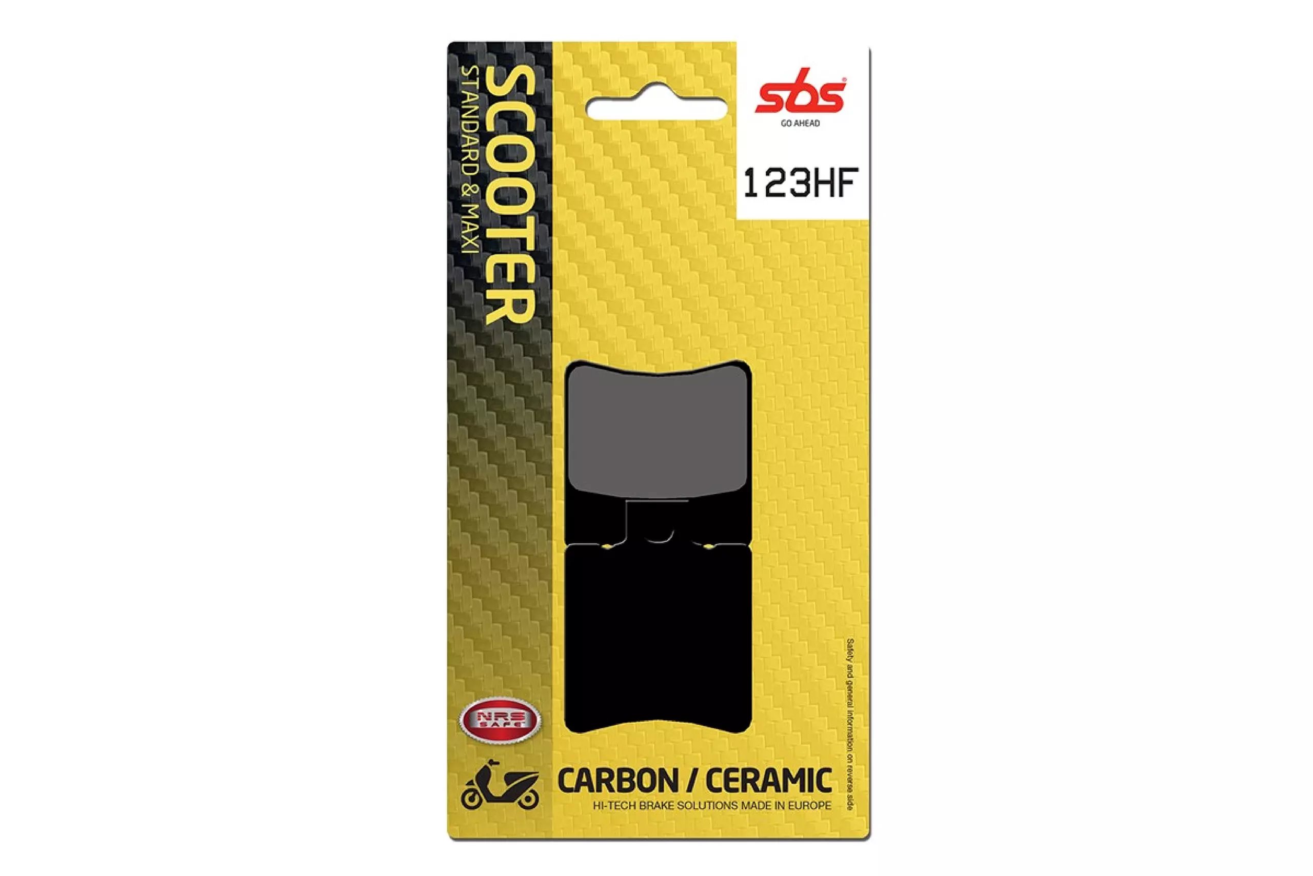 Klocki hamulcowe STREET CERAMIC Kolor Czarny | 123HF