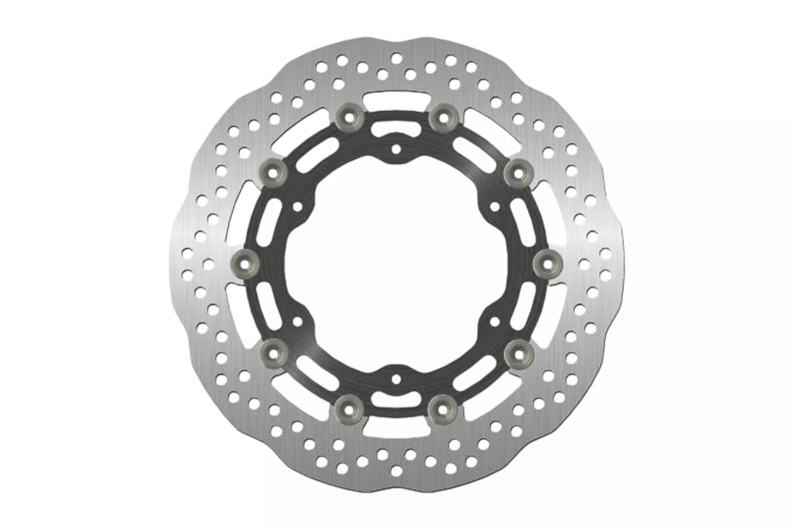 Tarcza hamulcowa przód Yamaha YZF R6, YZF R1, FZS 1000, FJR, XJR 1300, XVZ 1300, XV 1600/1700/1900 (298X132X5mm) (6X8,5mm) WAVE PŁYWAJĄCA (ŚRODEK ALUMINIOWY) | NG294XG
