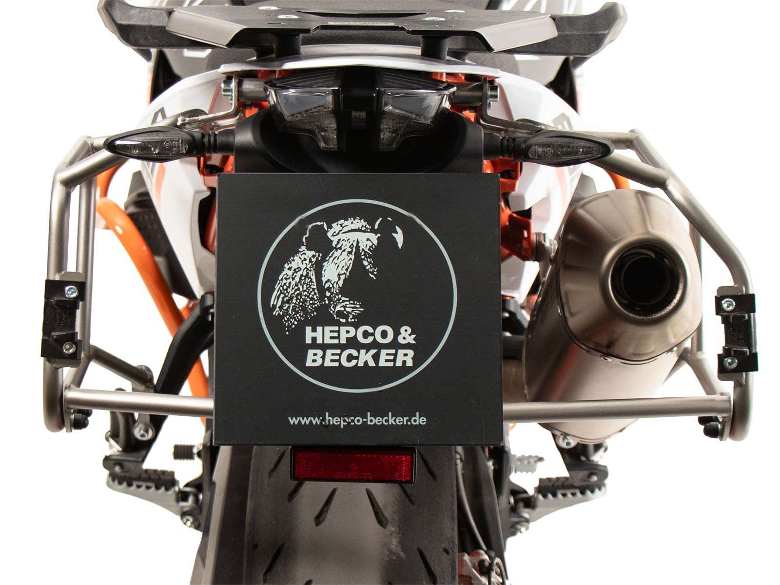 Stelaż kufrów bocznych Cutout KTM 890 SMT 2023-2026 Hepco & Becker | 6517655 00 22