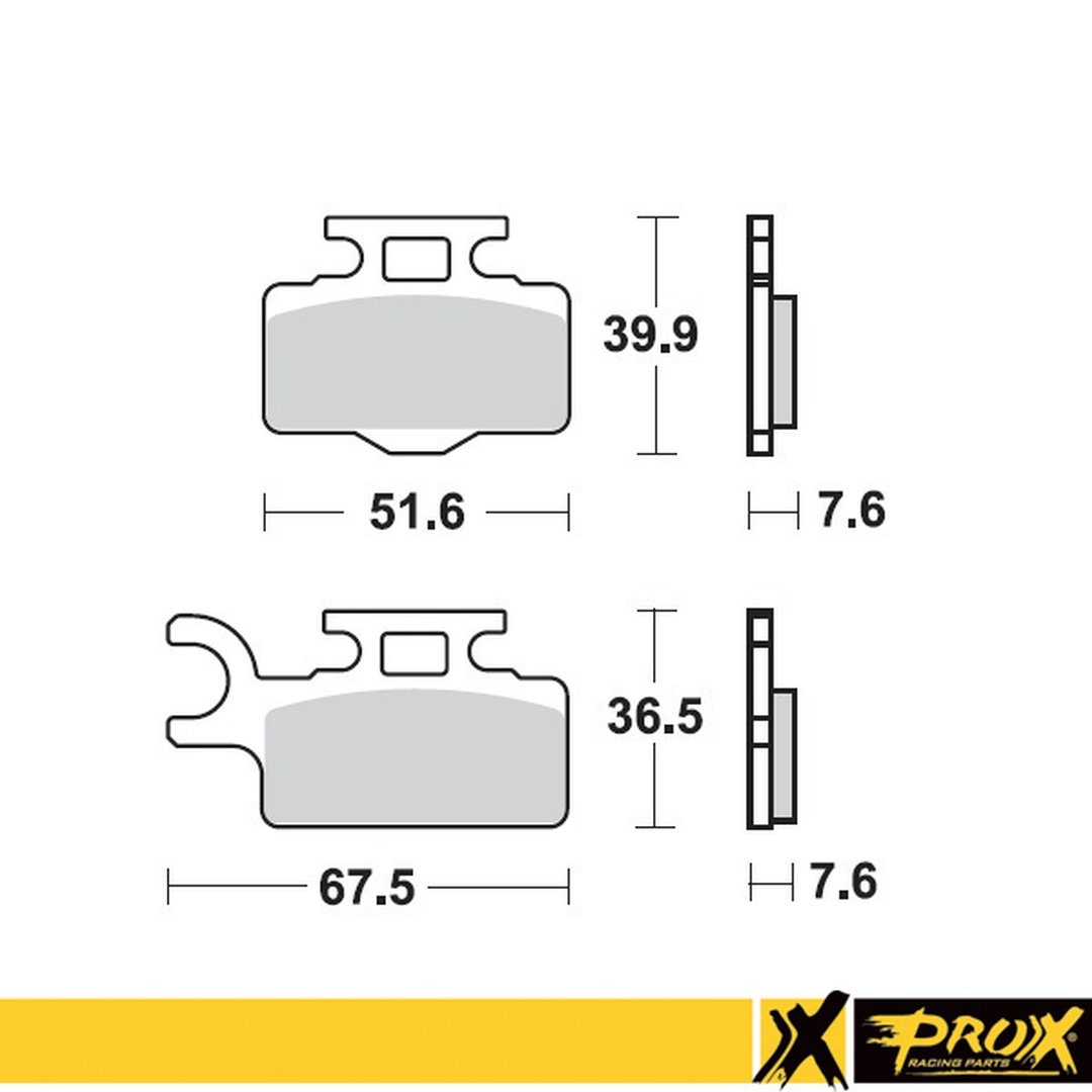 Klocki hamulcowe KH302 Kawasaki KX 65, Suzuki RM 65 Przód ProX | 37.107202