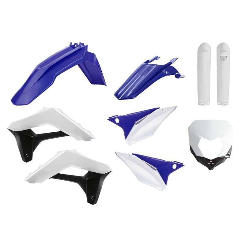 Komplet plastików Sherco SE-R/SEF-R niebieski biały czarny OEM Polisport | 91038