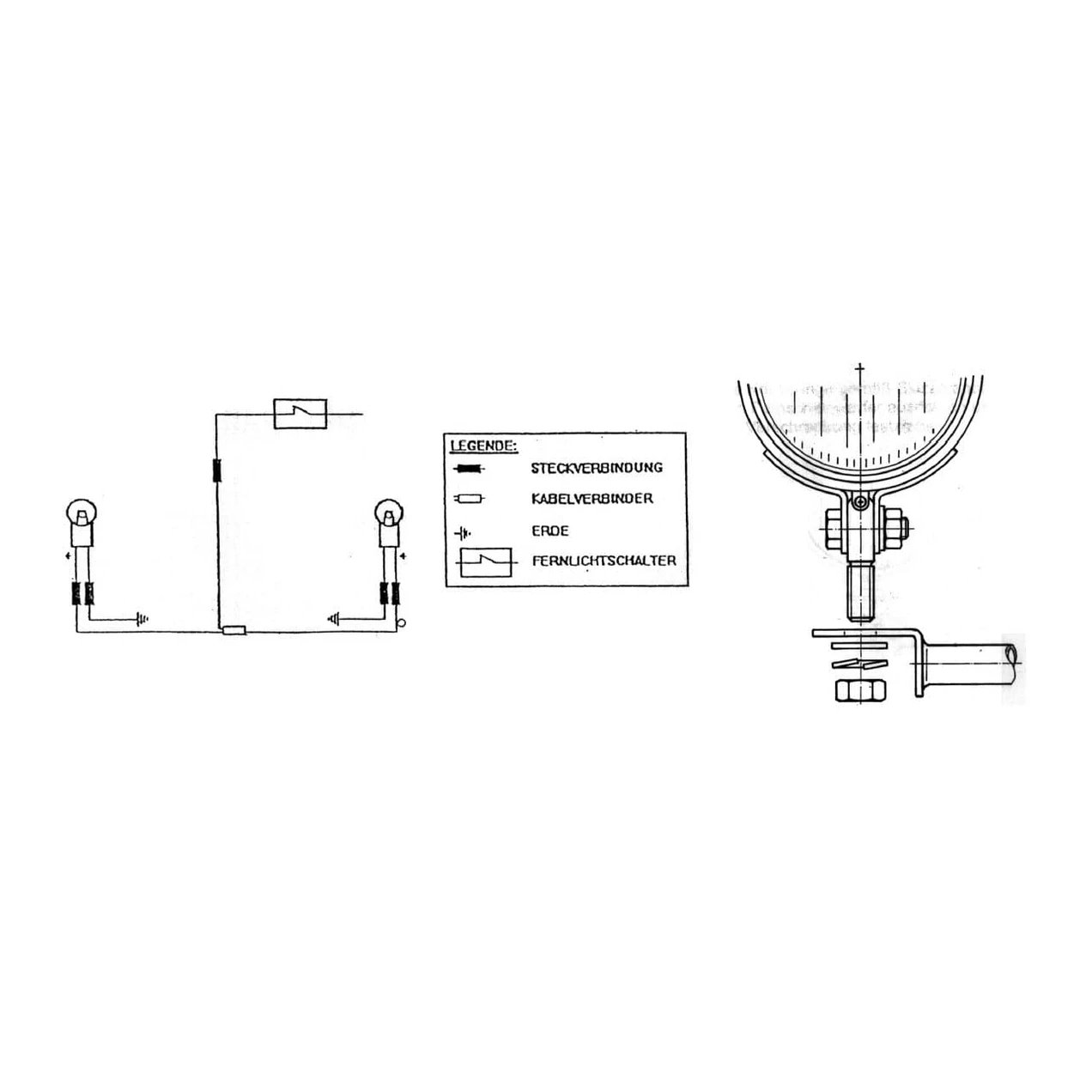 Zestaw lamp bocznych, dodatkowych Honda F 6 C Custom 1997-2001 Hepco Becker | 400135 00 02