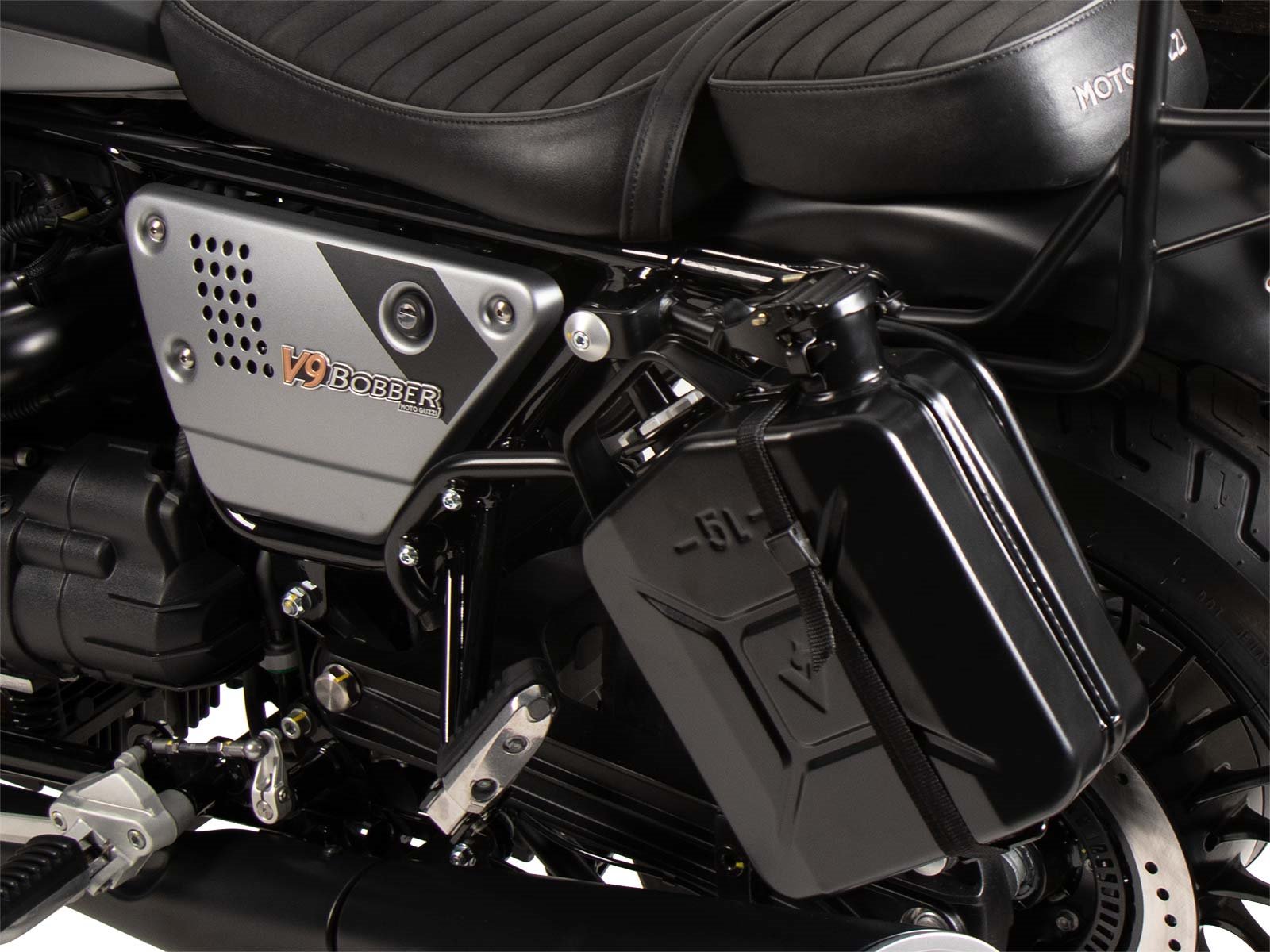 Kanister z zestawem montażowym Moto Guzzi V9 Bobber / Special E 2021 - 2025 Hepco & Becker | 4220559 00 01