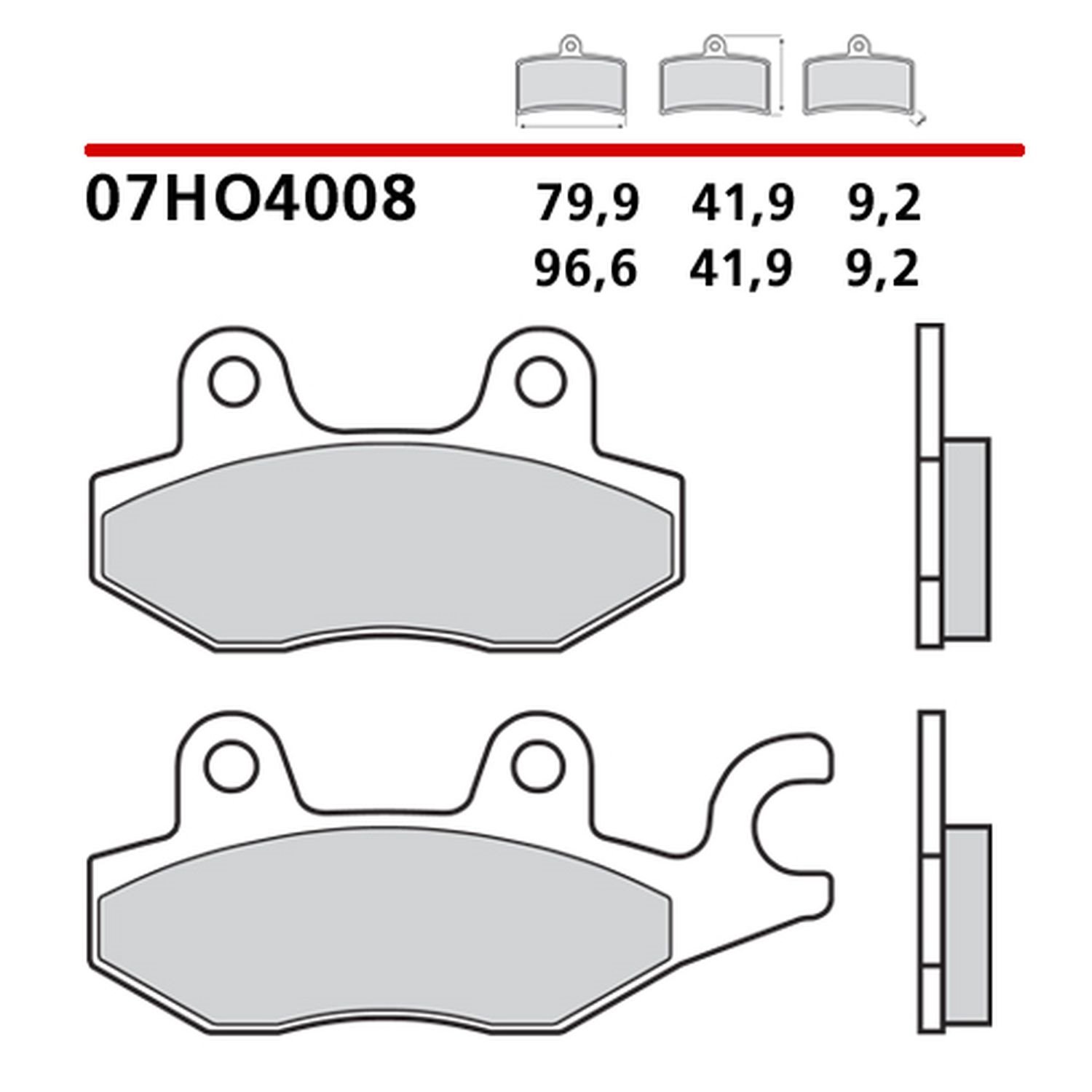 Klocki hamulcowe KH197 Road/Off Road Carbon Ceramic Brembo | 07HO4008