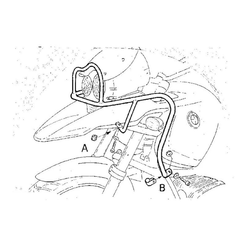 Gmole górne (zbiornika) BMW R 1150 GS 2001 - 2005 / Adventure 2001-2005 Hepco Becker | 502916 00 01
