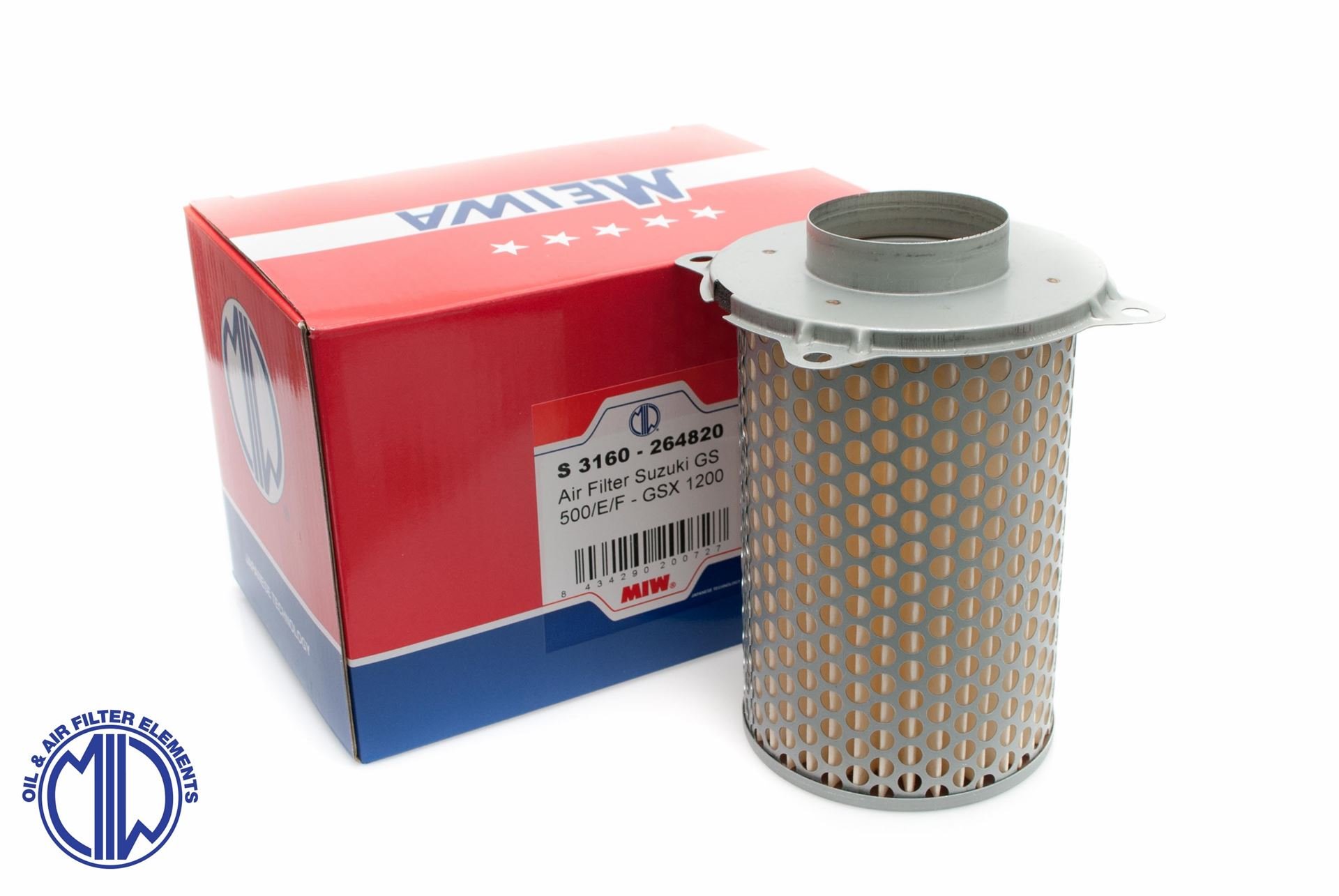 Filtr powietrza Suzuki GS 500 E/F, GV 700/1200, GSX 1200 (HFA3503) (50) Miw (Meiwa) | S3160
