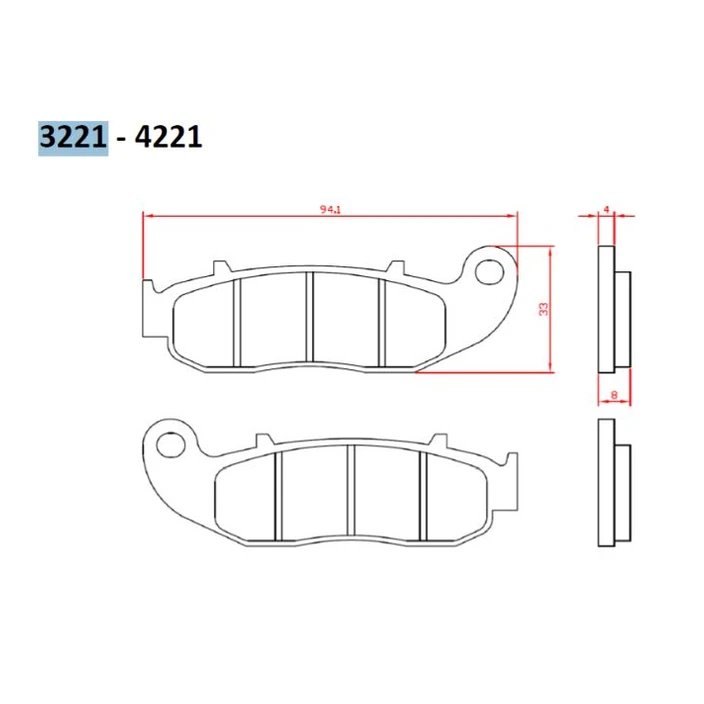 Klocki hamulcowe KH664 Fantic Enduro/Super Motard 50/125/250 przód Brenta | BR3221
