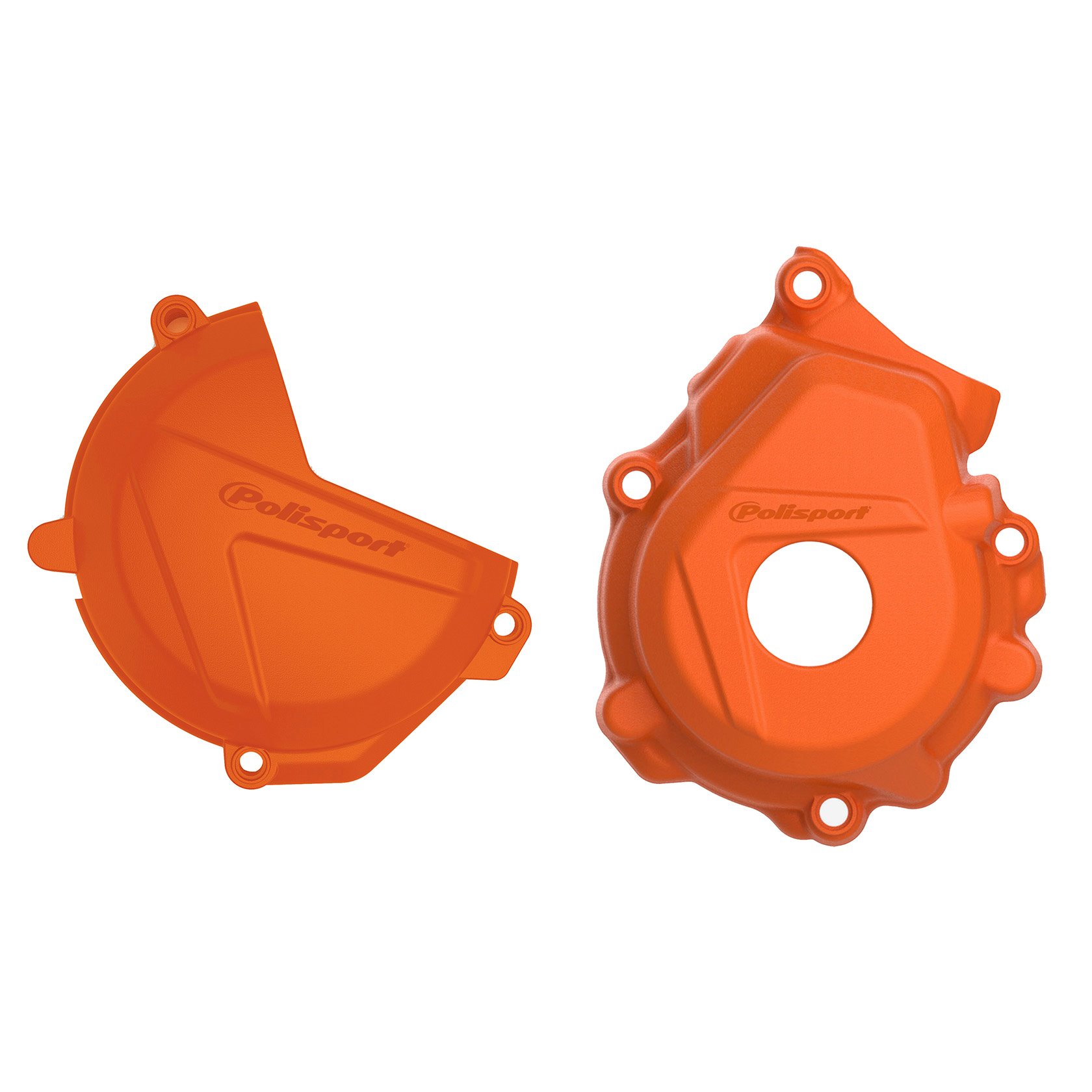Zestaw osłon pokrywy alternatora, sprzęgła i pompy wody KTM SX-F/XC-F 250/350, Husqvarna FC 250/350 Pomarańczowy Polisport | 90975